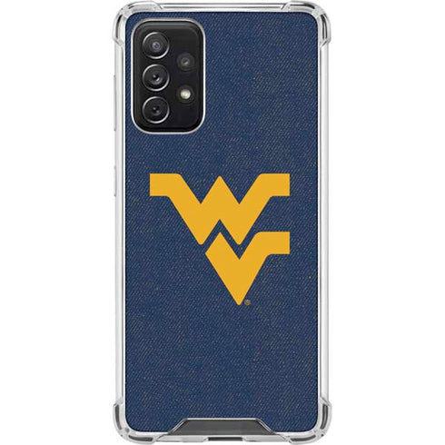 West Virginia University Basketball Galaxy A72 5G Clear Case